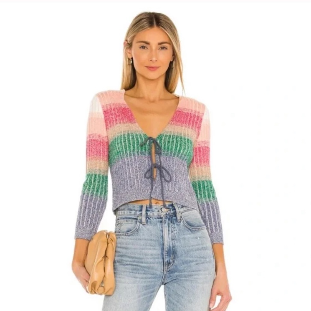 Free People Multicolor Striped Sweater